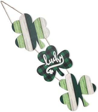 Irish Festival Wooden Door Ornament Wall Hanging for Front Door Mantels Tree Holiday Party Decoration Wooden Party Decoration