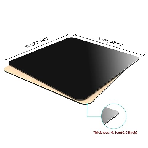 PULUZ 8"x8"/ 20x20cm Acrylic Reflective Display Background Board for Photography Backdrop Display Board for Small Product Table Top Photography Shooting - size: 8 x 8 inch