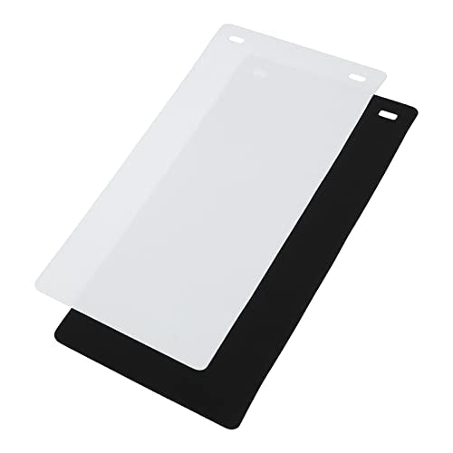 YOKIVE 2Pcs EVA Backdrop, Non-Reflective Photo Background | for Light Box Small Products Photography Studio (White/Black, 26x12) - color: White/Black, size: 26x12"