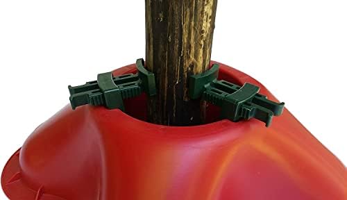 Northlight Red Christmas Tree Stand Clamping System for Live Trees up to 7'