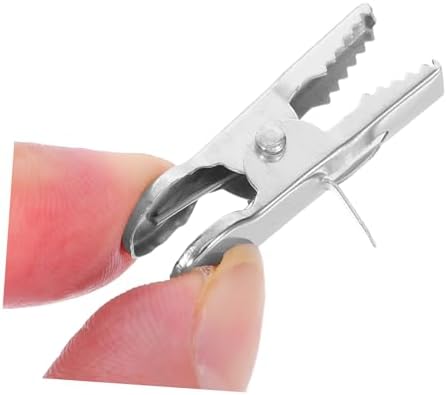 GLEAVI 100pcs Christmas Tree Ornament Clips Lightweight Alligator Clips for DIY Crafts Wreaths Floral Decorations Dependable Grip for Festive Flower Arrangements