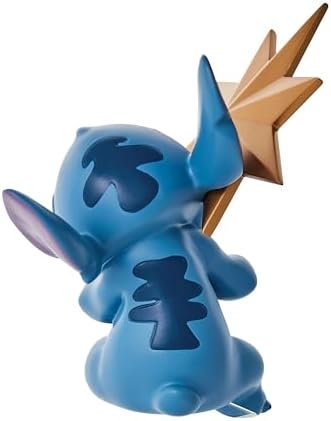 Department 56 Disney Lilo and Stitch Eating Star Christmas Sculpted Tree Topper, 8.5 Inch, Multicolor