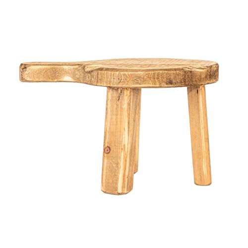 Creative Co-Op Fir Wood Pedestal - color: Natural, size: Round, style: Round