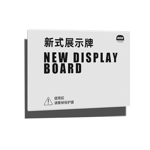 Wall Mount Acrylic Sign Holder Self Adhesive Clear Document Picture Display Frame for Office, Store, School, Home, Wall Picture Frame (Horizontal A5 148×210mm/5.83×8.27inches)