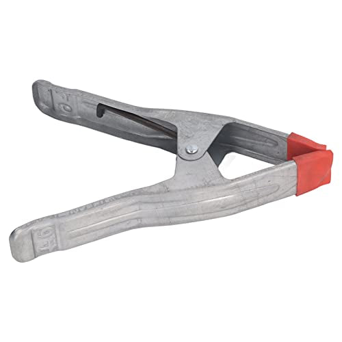 Heavy Duty 9 Inch Spring Clamps A Shape Metal Woodworking Clips for Tarpaulins Wooden Boards Photography Backgrounds Galvanized Iron Silver Red 3PCS Set