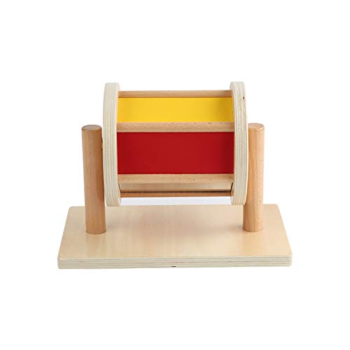 Adena Montessori Full-Size Spinning Drum Montessori Toys for Infant 6 - 12 Months 1 Year Old Babies Toddlers (Typical)