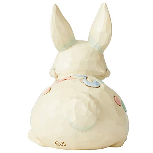 Enesco Jim Shore Heartwood Creek Bunny with Easter Eggs Miniature Figurine, 3.4 Inch, Multicolor