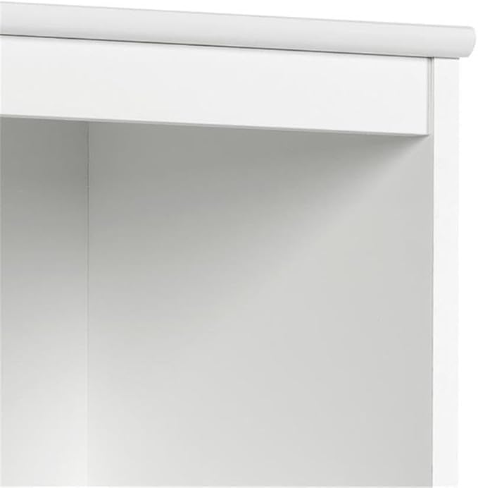 Prepac Narrow Coat Rack Freestanding Hall Tree with 3 Hooks, Entryway Furniture for Coat & Shoe Storage, Entryway Organization with Adjustable Shelf, 14.75"W x 72.5"H x 15.5"D, Set of 4, White