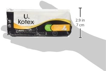 Kotex Natural Balance Absorbent Liners, Long, 16 Count(10 Pack)