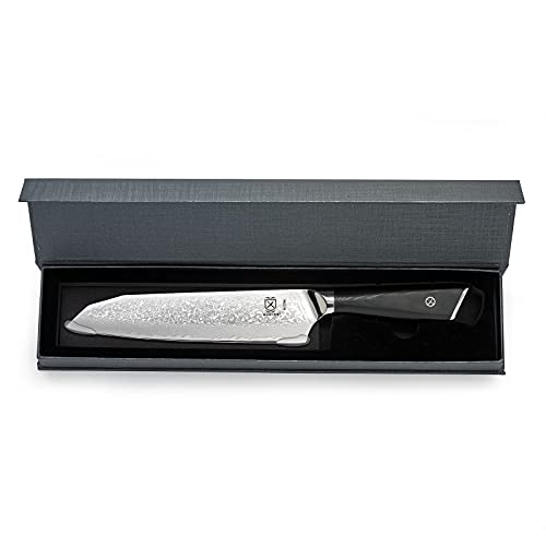 Mercer Culinary M13786 Premium Grade Super Steel, 7-Inch Santoku Knife, G10 Handle - style: Santoku Knife G10 Handle 7 Inch