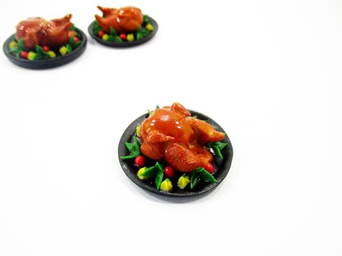 Dollhouse Miniatures Christmas Food Roast Turkey Holiday Thanksgiving 16180
