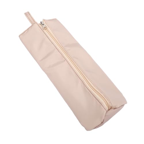 Drfeify Curling Iron Storage Bag, Heat Travel Organizer Pouch with Hanging Loop for Hair Tools Up to 571F, 30x12cm (Apricot) - color: Apricot