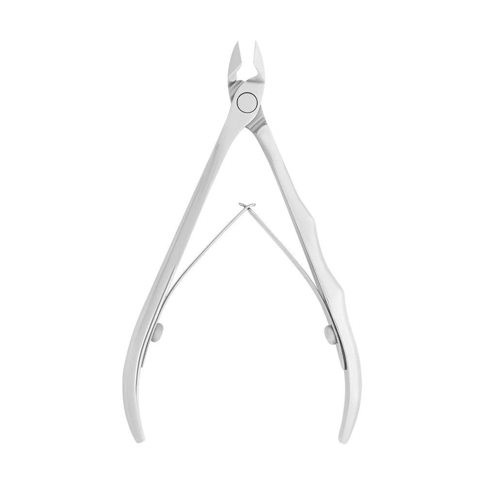 Staleks Expert 20 Cuticle Nippers 8 mm – Inclined Blades with Protrusion – Compact Straight Handles for Small Hands