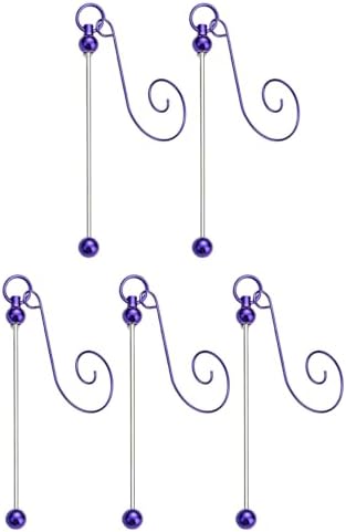 5pcs Metal Beadable Hanging Hooks for Christmas Tree Adornment Festival Ornament Hangers Holiday Decoration Kits Christmas Tree Decoration