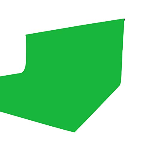 ISSUNTEX 6X9 ft Background Muslin Backdrop, Photo Studio, Collapsible High Density Screen for Video Photography and Television-Green - color: Green, size: 6X9 ft