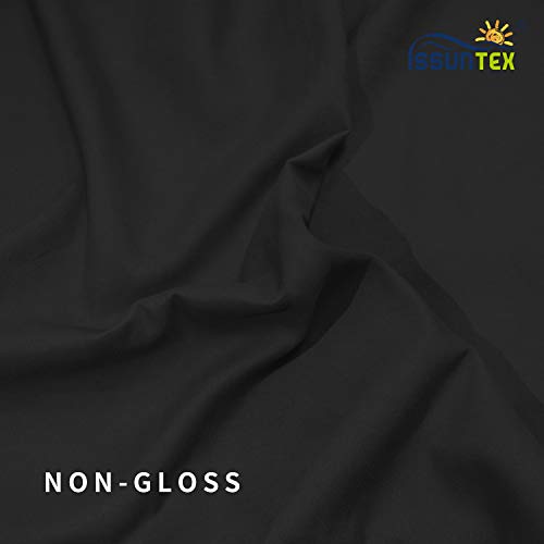 ISSUNTEX 6X9 ft Background Muslin Backdrop, Photo Studio, Collapsible High Density Screen for Video Photography and Television-Black - color: Black, size: 6X9 ft