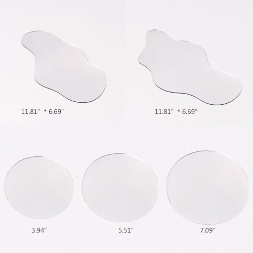 5pcs Acrylic Mirror Product Photography Props Mirror Props Reflective Display Board Table Top Display Mirror Photography Props