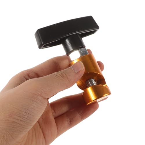 Universal Car Hood Lift Rod Holder Clamp, Hydraulic Hood Support Strut Prop, Anti-slip Gold Automotive Lift Support Tool for Engine Cover and Trunk Maintenance