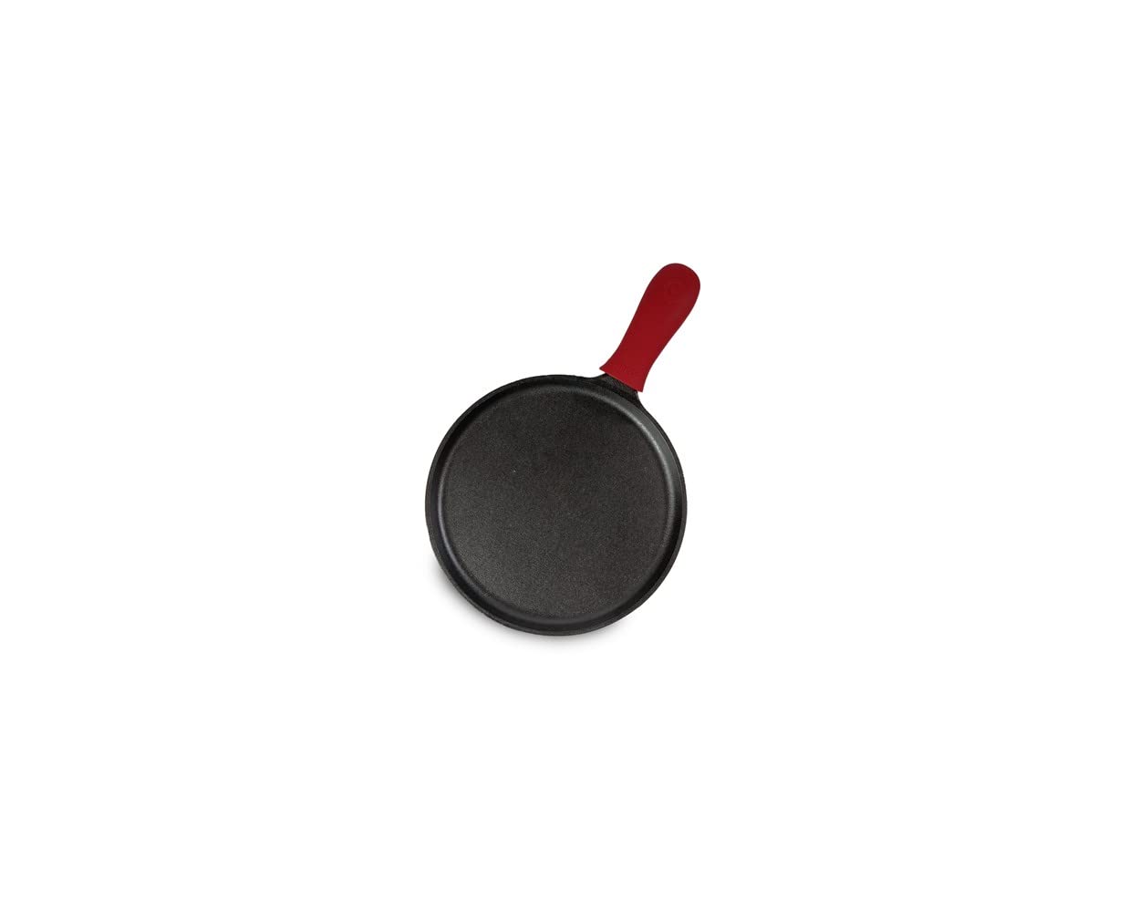 Lodge Cast Iron Griddle and Hot Handle Holder, 10.5", Black/Red
