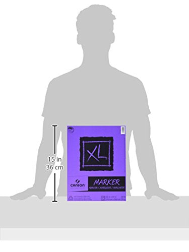 Canson XL Series Marker Paper, Foldover Pad, 9x12 inches, 100 Sheets (18lb/70g) - Artist Paper for Adults and Students