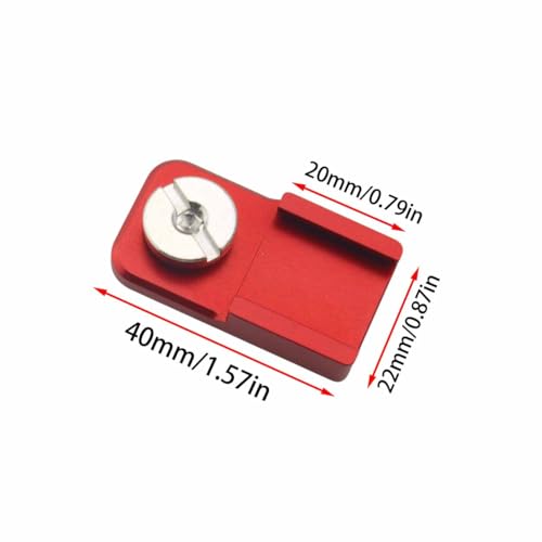 Red Universal Camera Cold Shoe Plate DSLR Camera Accessories Photography External Microphone Flash Cold Shoe Mount Adapter