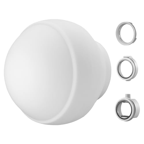 Godox ML-CD15 Diffusion Dome Flash Diffuser Modifier, Collapsible Soft Light Diffuser with 3 adapters for AD200 AD200Pro V1 TT685 V860III TT600 AD300Pro AD400PRO Speedlight,ML30 ML60 Video Lights