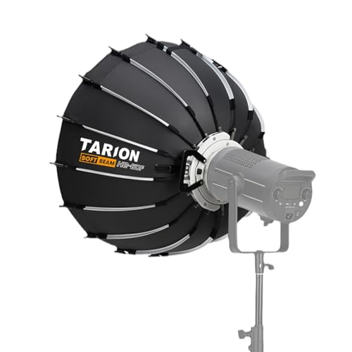 TARION Quick Release Parabolic Softbox - Bowens Mount Softbox with Diffusers/Honeycomb Grid/Carrying Bag for Live Streaming, Photography, Videography (Parabolic 23.5"/60cm) - style: Parabolic 23.5"/60cm