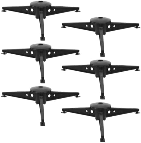 6pcs Christmas Tree Stand Plastic Base with 0.9cm Central Hole