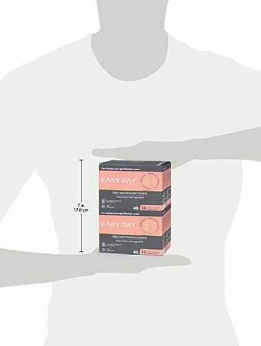 EASYDAY Heavy Flow(2-in-1 Period & Light Bladder Leakage Feminine Pads) with Wings, Sensitive Skins, Unscented, Breathable, Ultra Thin Innovative Leak Guard, Individually Wrapped [Patented] (28)