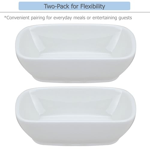 EIKS 2 Pack Ceramic Side Dishes Appetizer Plates for Serving Snacks Candy Dessert Sauce Seasoning Nuts