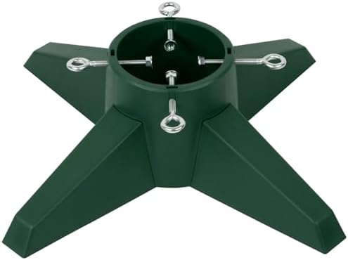 Taylor & Brown Christmas Tree Stand With Reservoir | Real Xmas Tree Stand | Christmas Tree Base With Removable Legs | Xmas Tree Holder For Home & Office | Maximum Tree Size 8ft (Green)