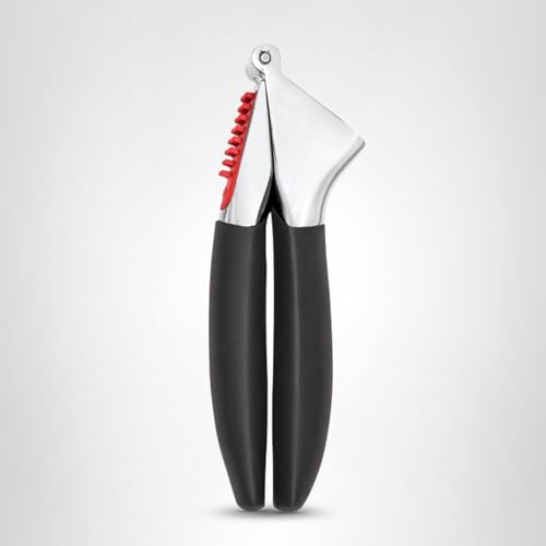 OXO Good Grips Heavy Duty Garlic Press, Die-Cast Zinc, Black