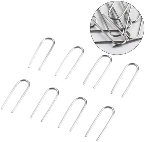 FABULETTA High Temperature Nichrome Wire U-Shaped Hooks 21 Gauge Ceramic Kiln Hanger for Jewelry Pendants Ornaments Glass Art 50PCS(50pcs)