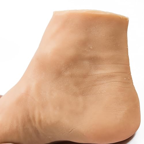 1 Pair Silicone Lifesize Male Mannequin Foot with Bone Display Jewerly Sandal Shoe Sock Display Art Sketch （4201） ( Size : Bone ) - size: Bone