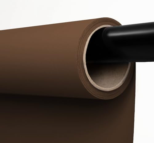 Kate Seamless Paper Backdrop Brown Paper Backdrop Seamless Backdrop Paper Rolls (53''x16.4' Coco Brown) - color: Coco Brown, size: 53''x16.4'
