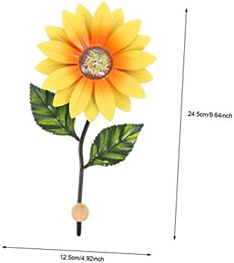 Flower Shape Iron Wall Ornament Hanging Hook for Bedroom Kitchen