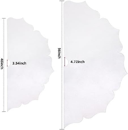 Christmas Tree Skirt,56 inch Classic Non-Woven Fabric White Tree Skirt,for Xmas Tree and Holiday Indoor Decoration(White, Large)