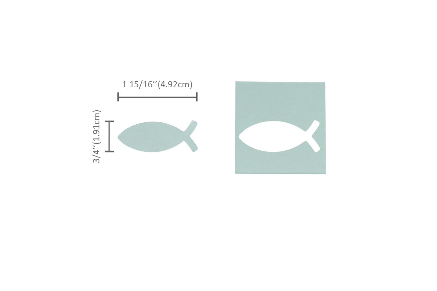Bira Craft 2 inch Fish Symbol Shape Lever Action Craft Punch for Paper Crafting Scrapbooking