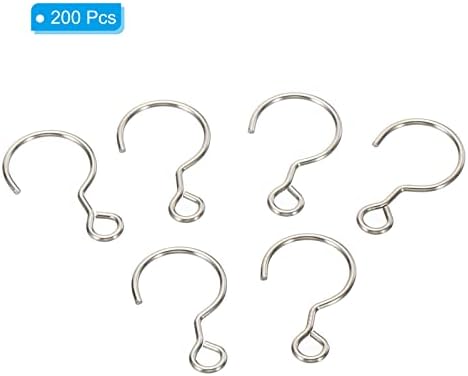 PATIKIL 200Pack Curtain S Shape Hook 6mm Open Width Mini for DIY Silver