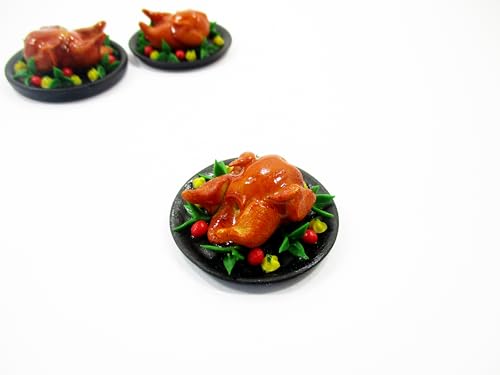 Dollhouse Miniatures Christmas Food Roast Turkey Holiday Thanksgiving 16180