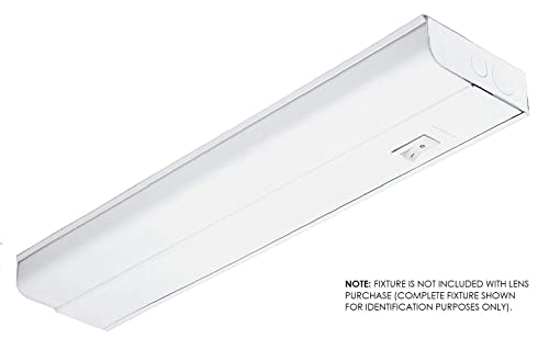 Beam Lighting Under Cabinet Light Cover Replacement | White Ribbed Acrylic Diffuser (for UC8, 48") - size: 48 Inch, style: for UC8