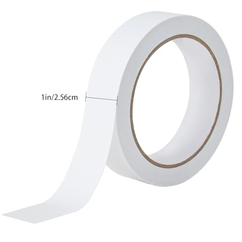 1" 2 Rolls Double Sided Adhesive Sticky Tape for Arts, DIY, Card Making, Crafts, Photography, Scrapbooking, Gift Wrapping, Office School Stationery Supplies, Home Supplies (Width: 25mm) - size: 1 in