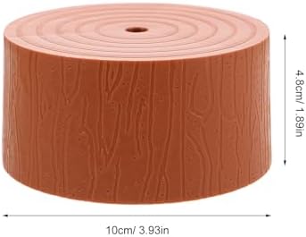 DOITOOL 4pcs Tiny Christmas Tree Base: Simulation Stump Mini Plastic Pedestal Replacement for Fake Xmas Trees Winter Holidays Festivals Tabletop Ornaments