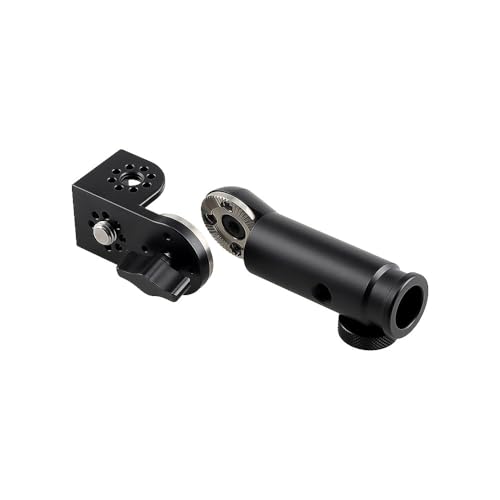 Alvins Multifunctional Tripod Mount Adapter with 3/8“ and 1/4” mounting Cube, 180 Adjustable, Suitable for Cameras, Monitors, Microphones and Video Wireless Transmission