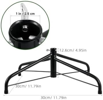 Black Iron Christmas Tree Stand with Four-leg Support for Indoor Use