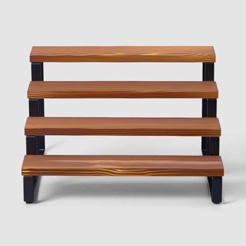 Wooden Cologne Organizer For Men, 4 Tiers Cologne Stand Shelf, Perfume Organizer Holder, Fragrance Display Storage Rack, Gift For Men