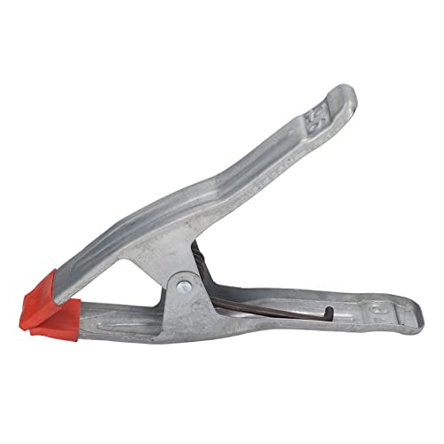 Heavy Duty 9 Inch Spring Clamps A Shape Metal Woodworking Clips for Tarpaulins Wooden Boards Photography Backgrounds Galvanized Iron Silver Red 3PCS Set