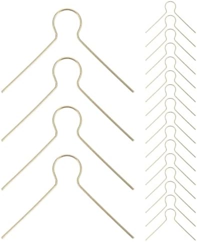 200pcs Christmas Ball Cap Hook, V Type Metal Wire Hook, Golden