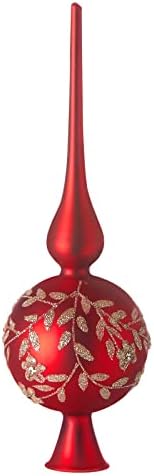 Glass Spherical Christmas Tree Topper 12"