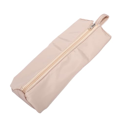Drfeify Curling Iron Storage Bag, Heat Travel Organizer Pouch with Hanging Loop for Hair Tools Up to 571F, 30x12cm (Apricot) - color: Apricot